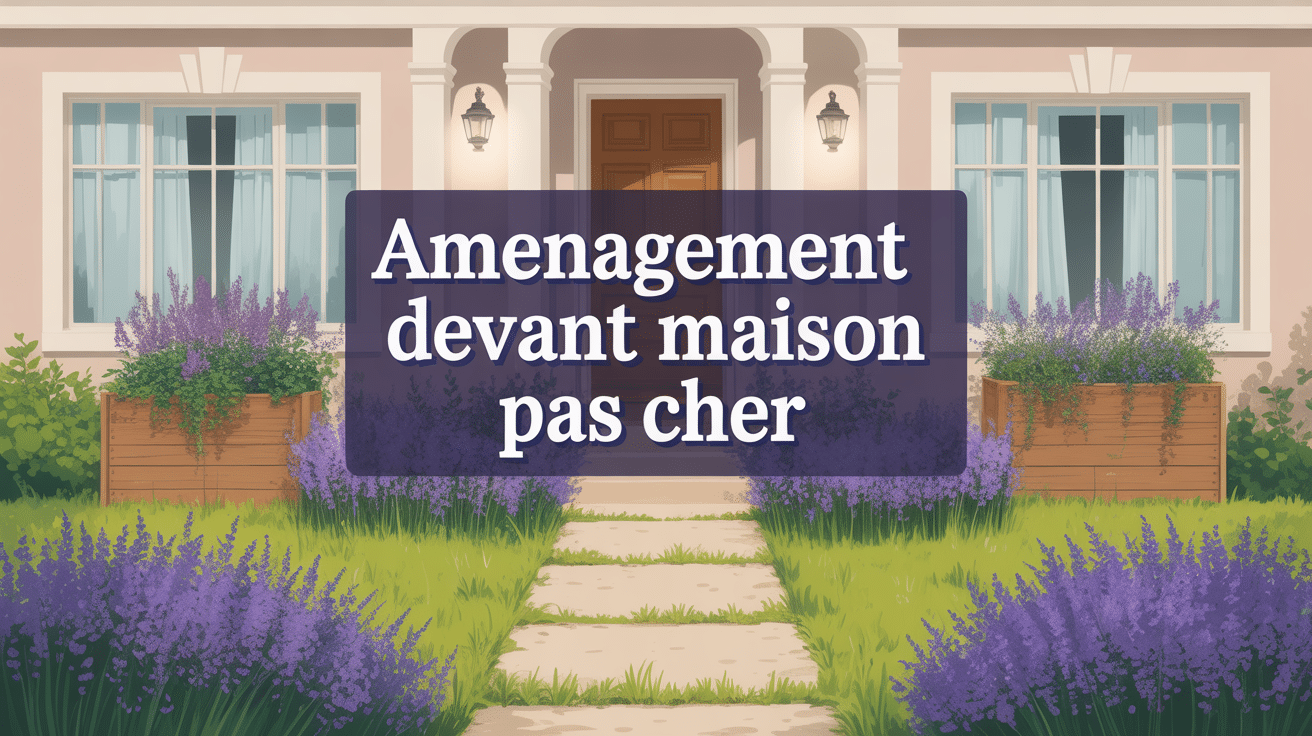 Entrée maison avec chemin gravier éclairage solaire