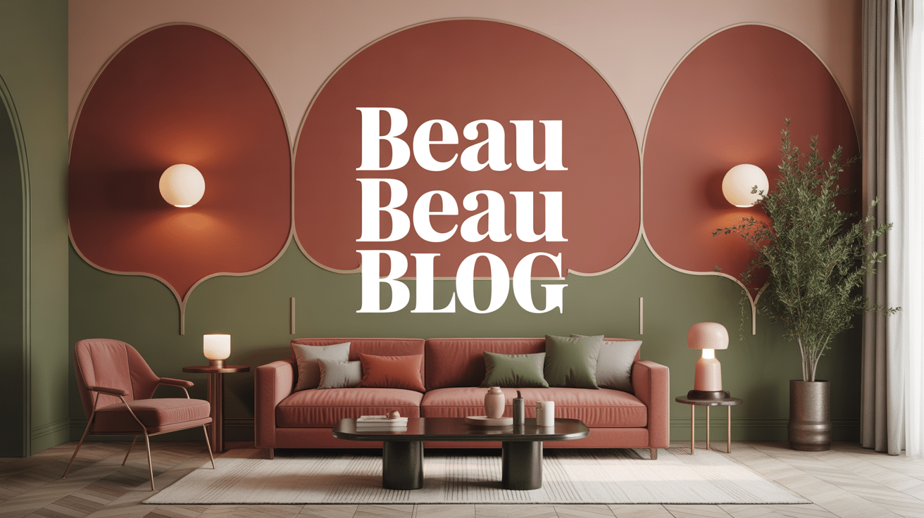 Intérieur moderne avec murs décoratifs