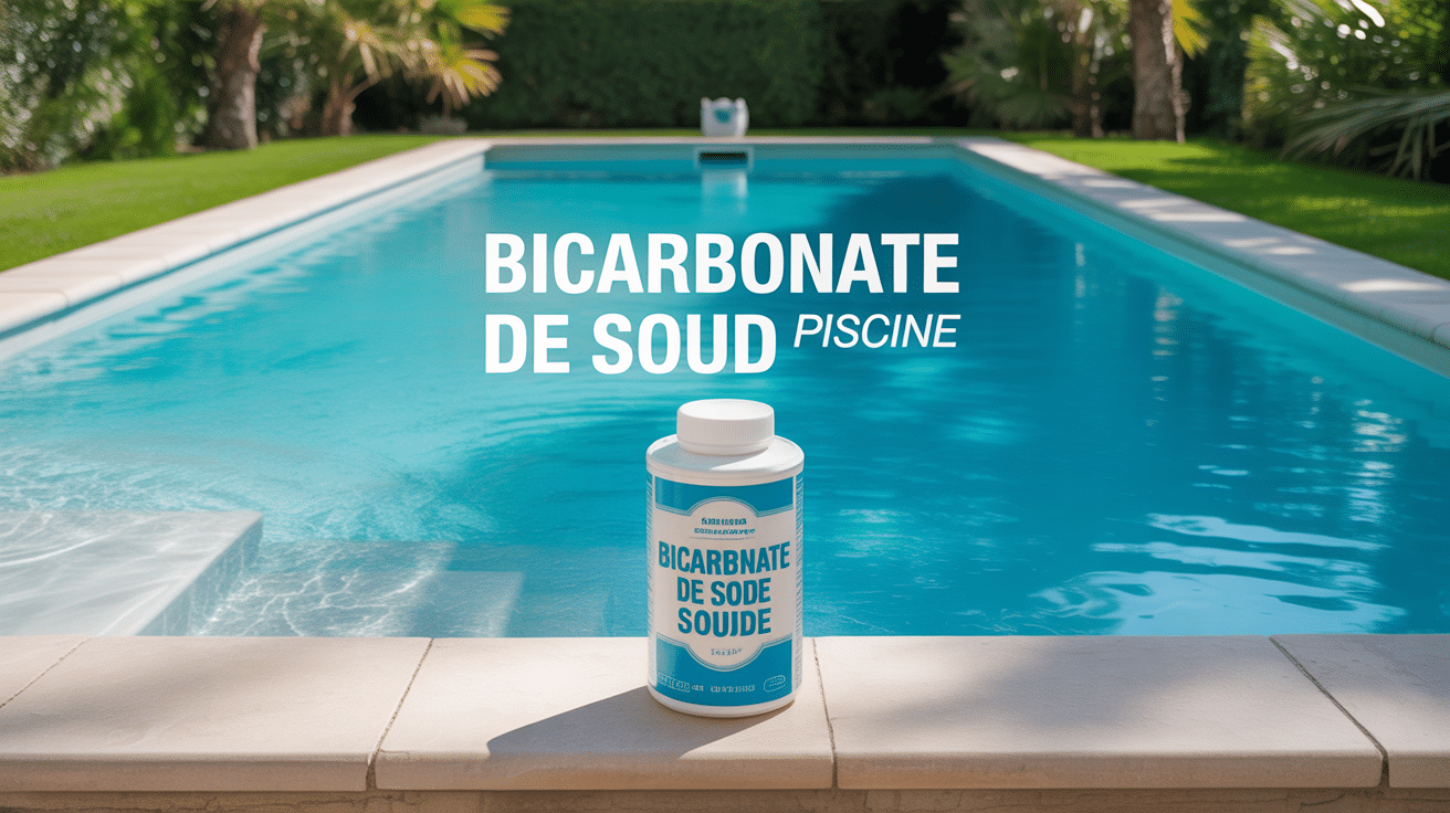 Piscine claire avec bicarbonate de soude