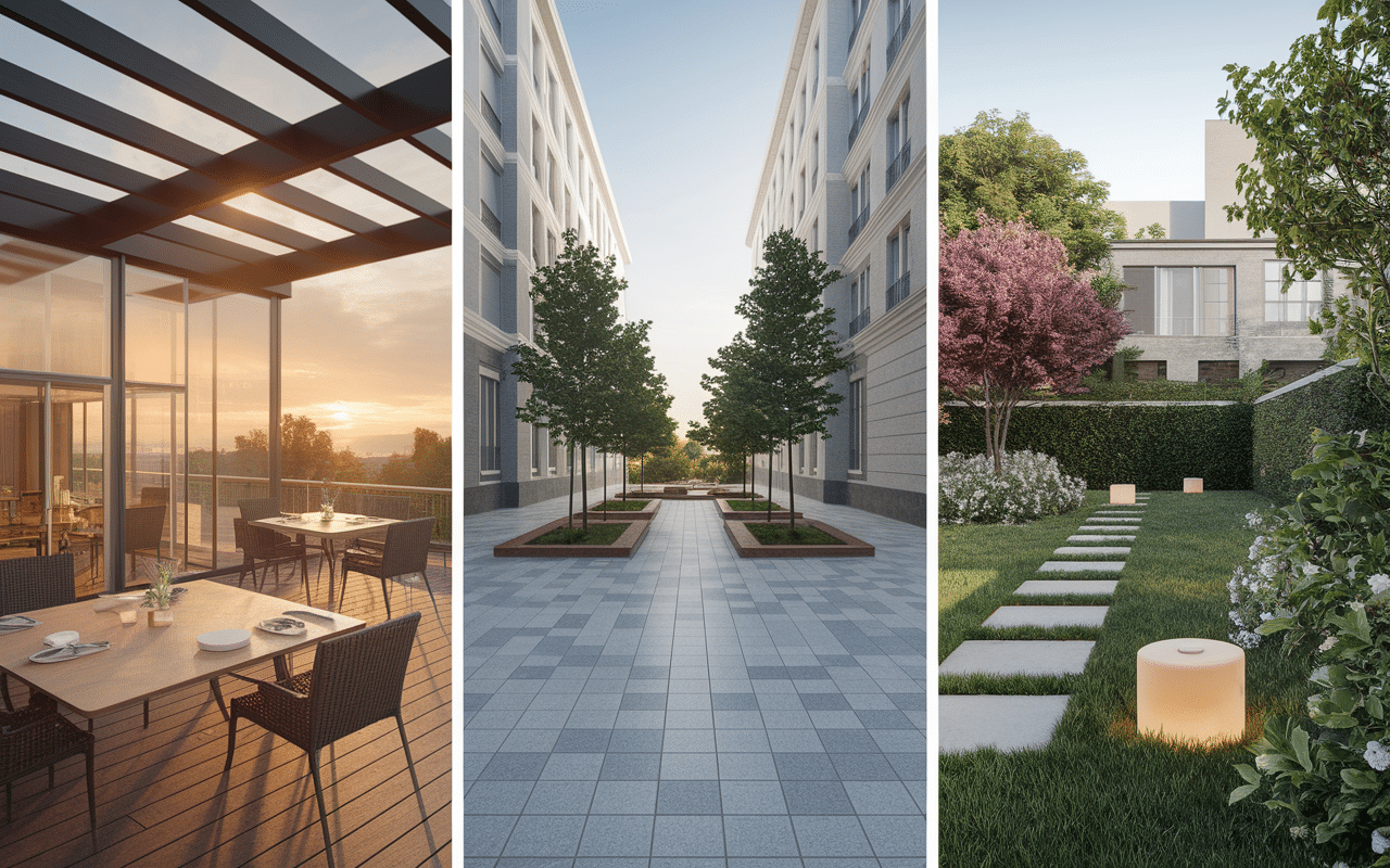 Cendriers extérieurs différents usages