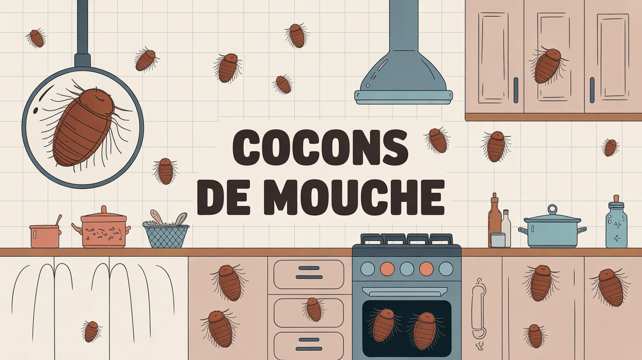 Illustration cocon mouche cuisine