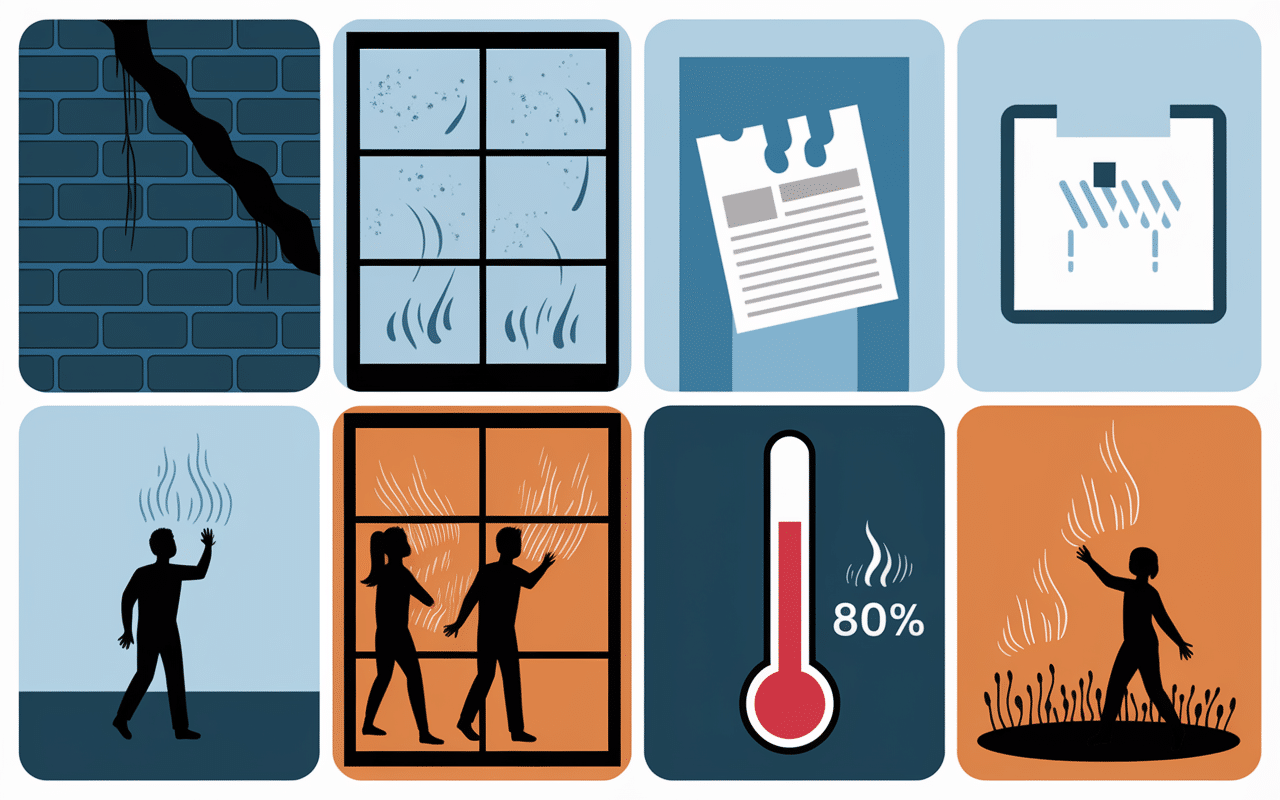 Risques liés à une humidité excessive dans une chambre