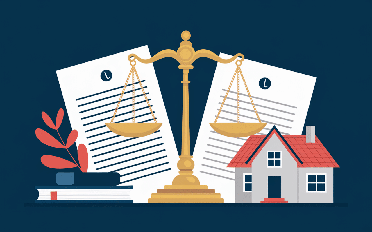 Balance justice maison toit tuiles