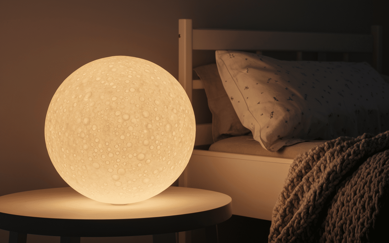 Lampe lunaire veilleuse chambre enfant
