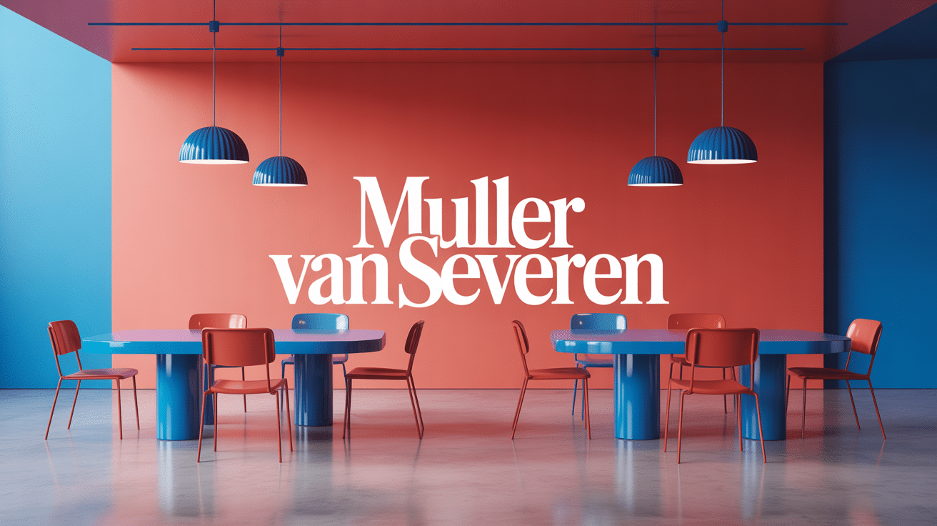 Studio moderne avec mobilier Muller Van Severen