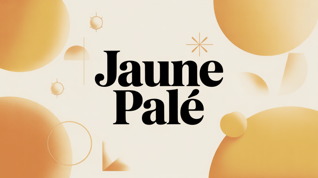 Illustration jaune pâle en dégradé sur fond blanc