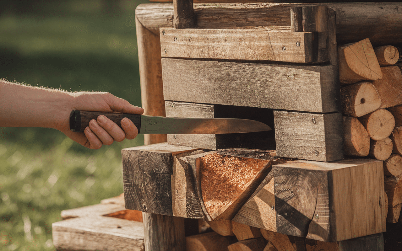 Coupe transversale poêle à bois, fonte et joints