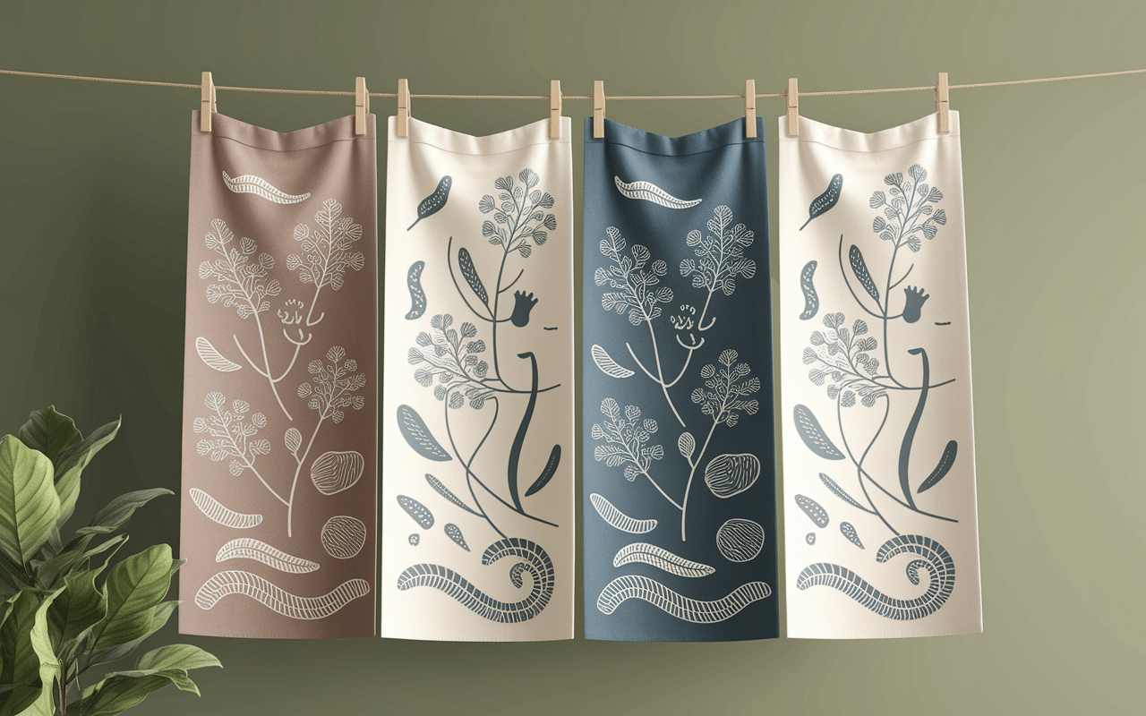 Noren traditionnels avec motifs