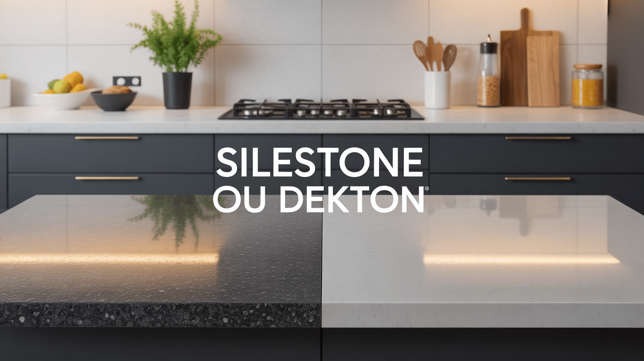 Comparaison des matériaux Silestone et Dekton en cuisine