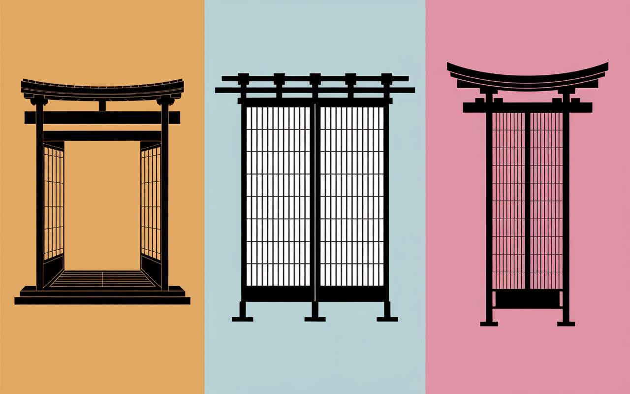 Différents types de rideaux japonisants