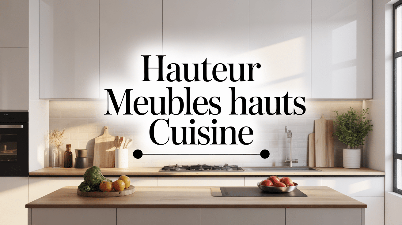 Hauteur meuble haut cuisine vue moderne et distance optimale