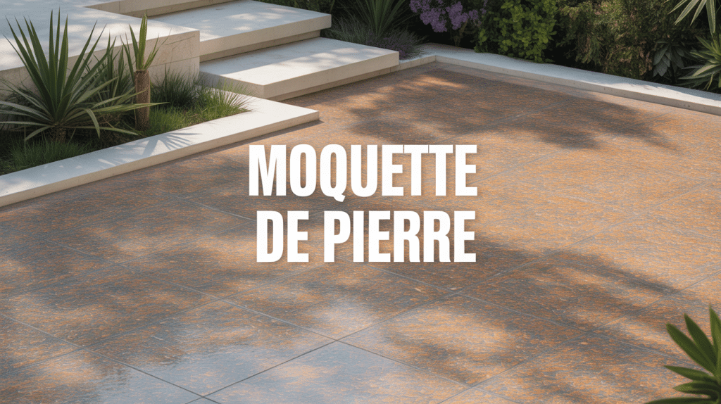 moquette de pierre advantage et inconvénient terrasse design granulats marbre