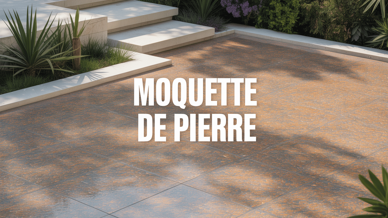 moquette de pierre advantage et inconvénient terrasse design granulats marbre