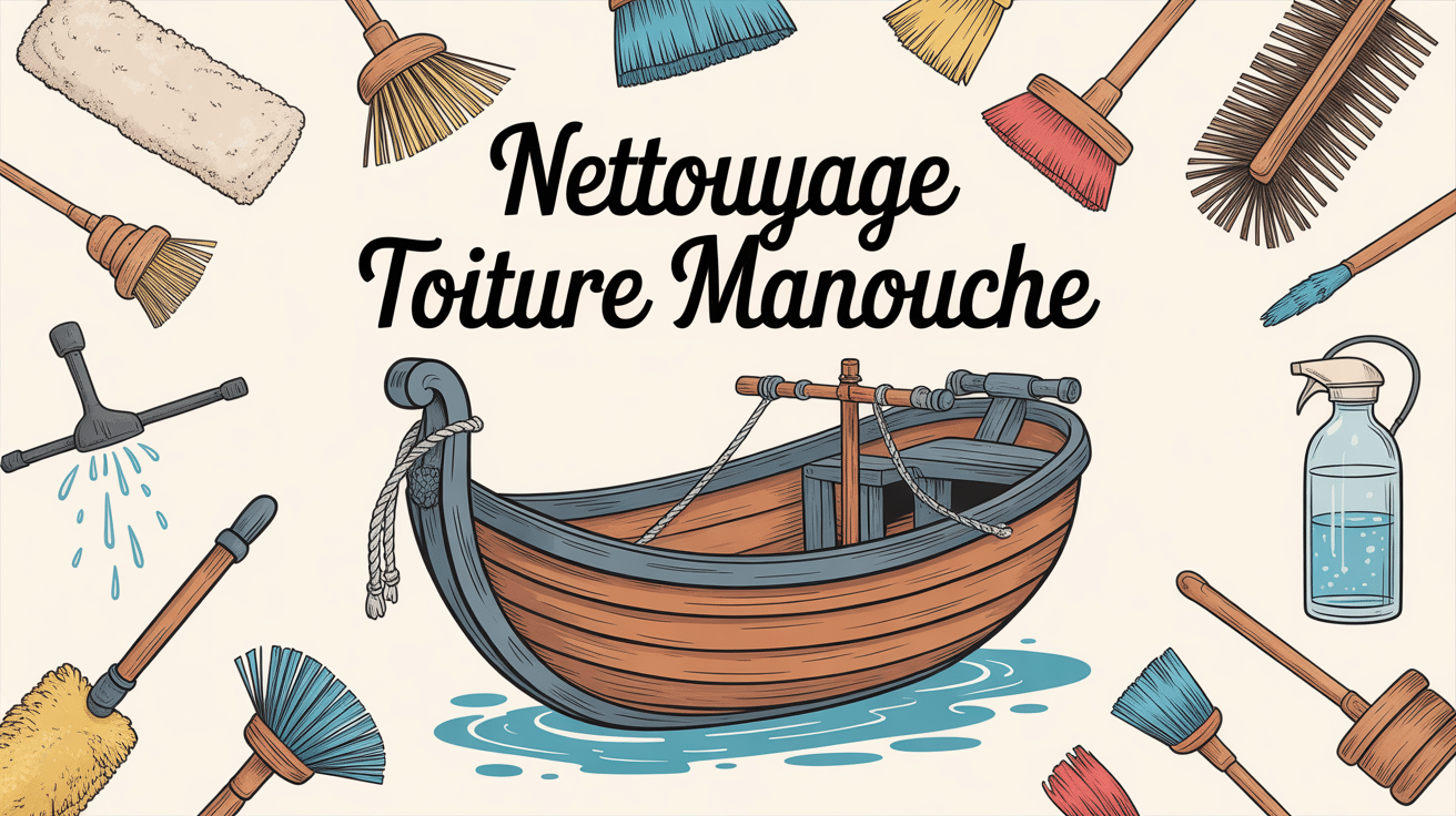 Nettoyage toiture manouche vue tuiles zinc outils doux