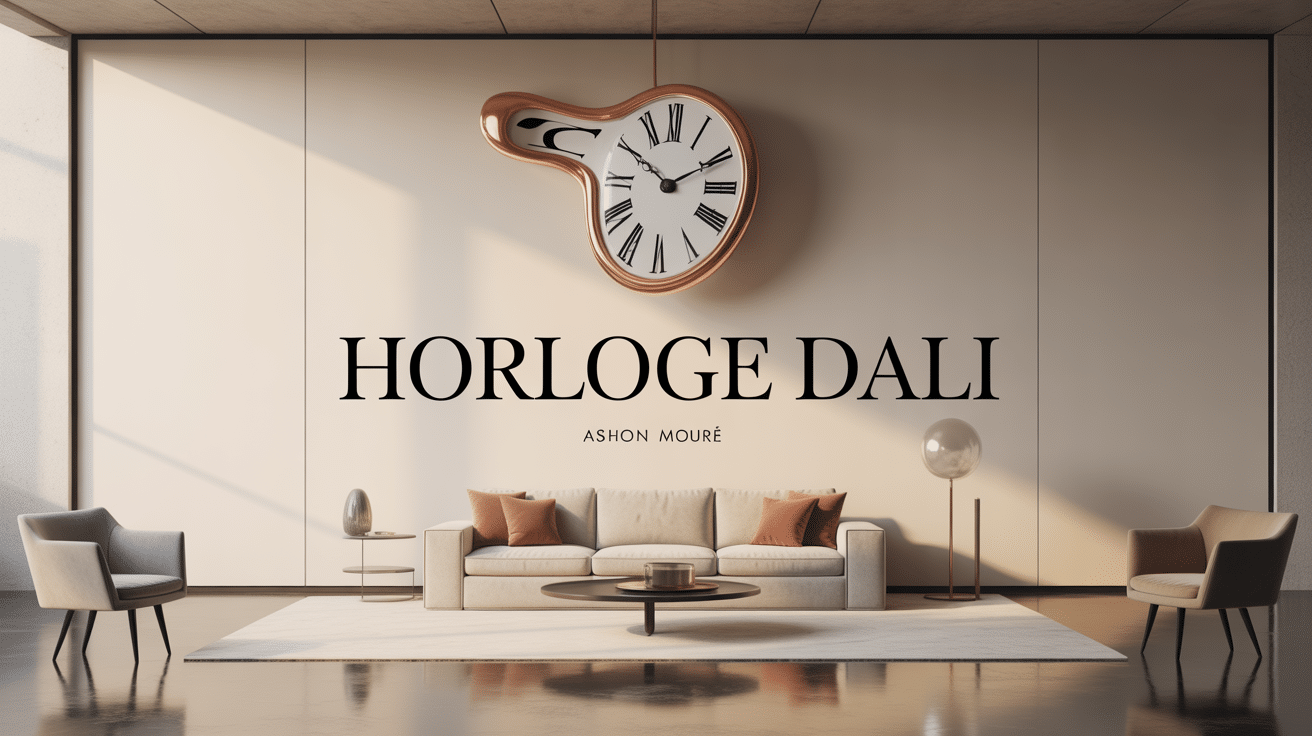 horloge dali suspendue au mur design moderne