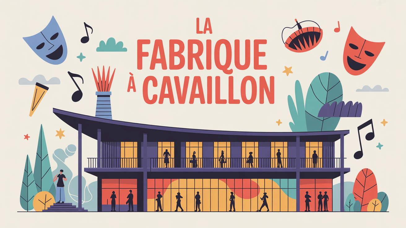 Illustration moderne de la fabrique à cavaillon