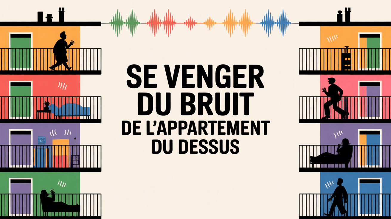 Illustration immeuble coupe bruit appartement du dessus
