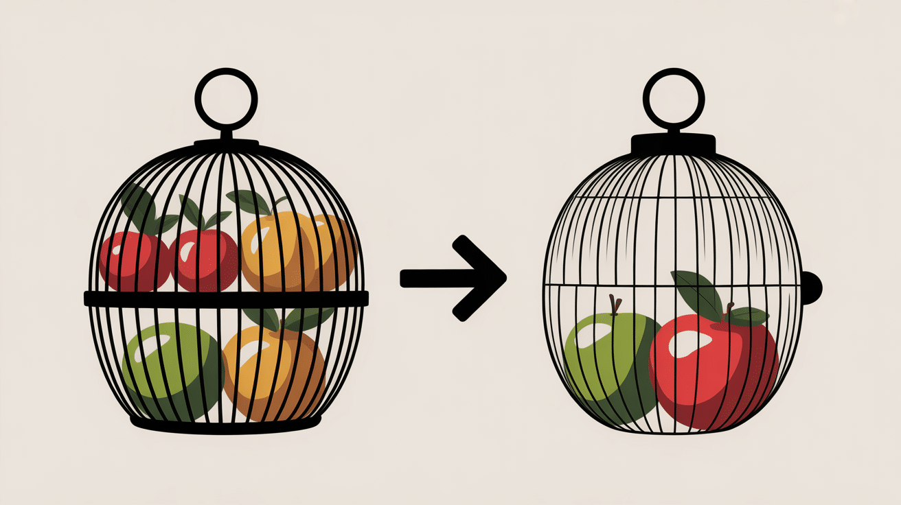 Cagettes traditionnelles et déco moderne