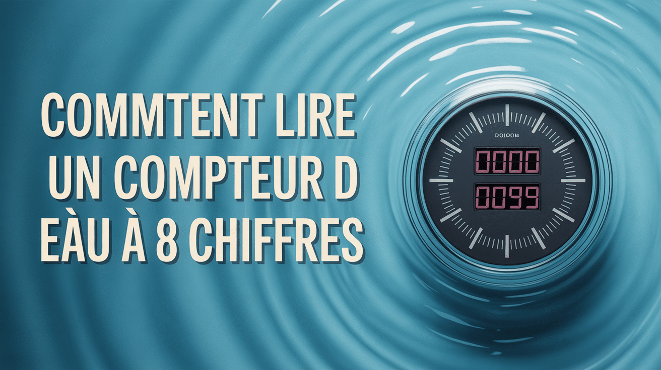 comment lire un compteur d'eau à 8 chiffres visuel digital