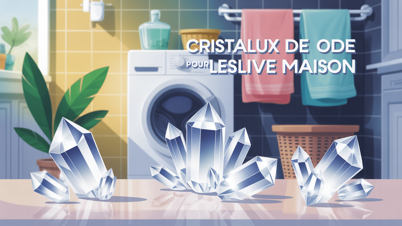 Cristaux de soude lessive machine à laver linge coloré