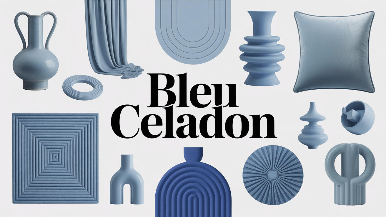 Objets déco et accessoires en bleu celadon