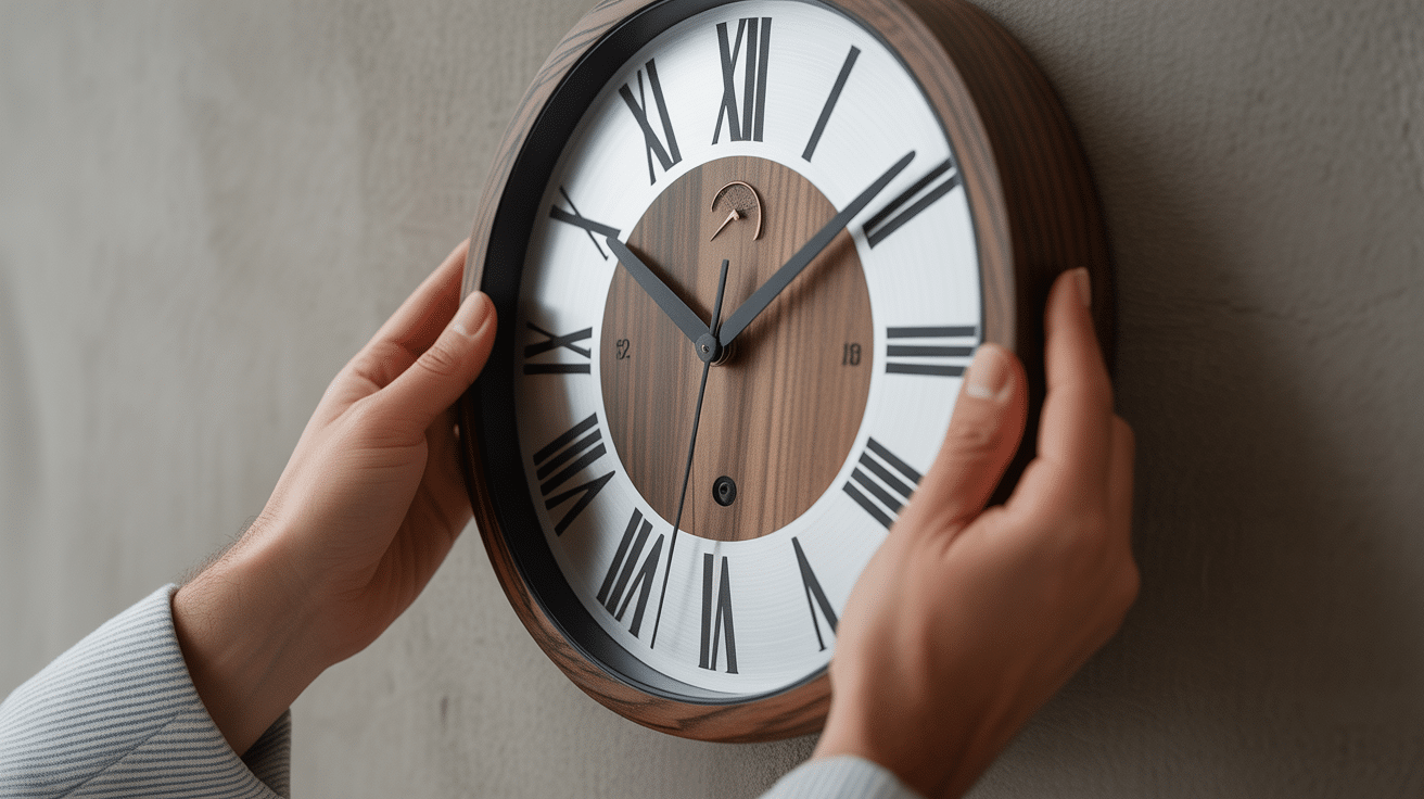 Choix horloge murale design luxe matériaux nobles