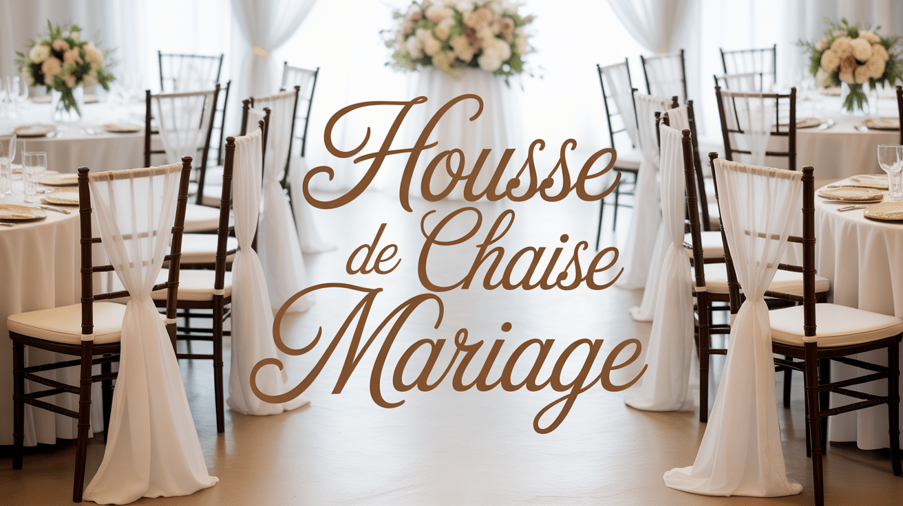 housse de chaise mariage blanche salle de réception