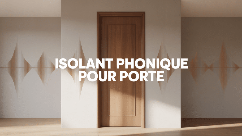 porte moderne avec isolant phonique pour porte et ondes sonores