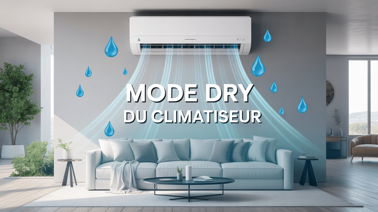 mode dry climatiseur mural gouttes humidite