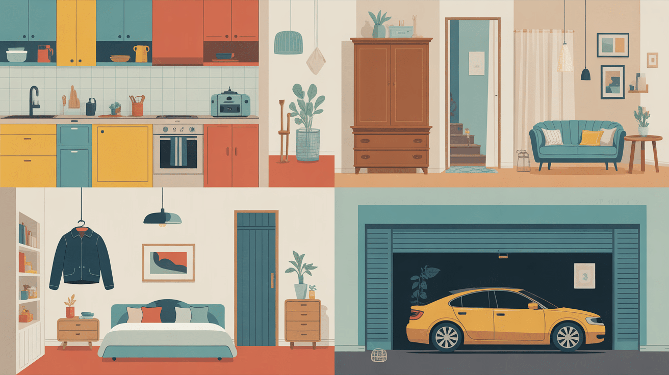 objets en a différents environnements