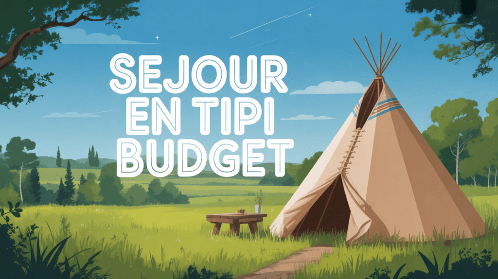 tipi budget dans prairie verte