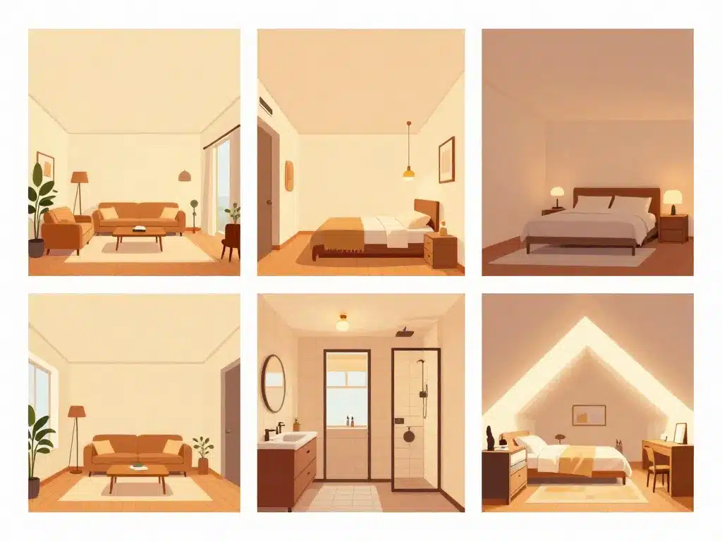 illustration comparatif plafond hauteur standard pièce