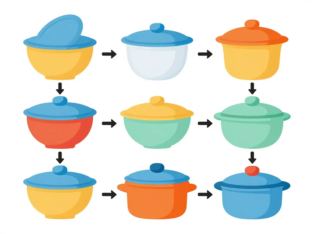couvercle en silicone étapes utilisation cuisine