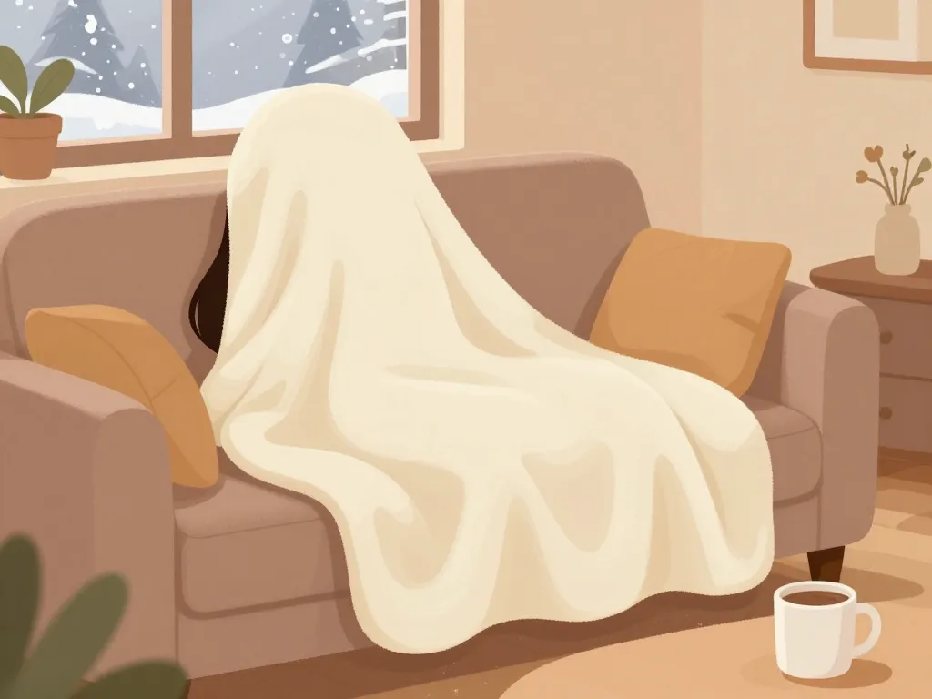 scène produit couverture chauffante lidl usage salon