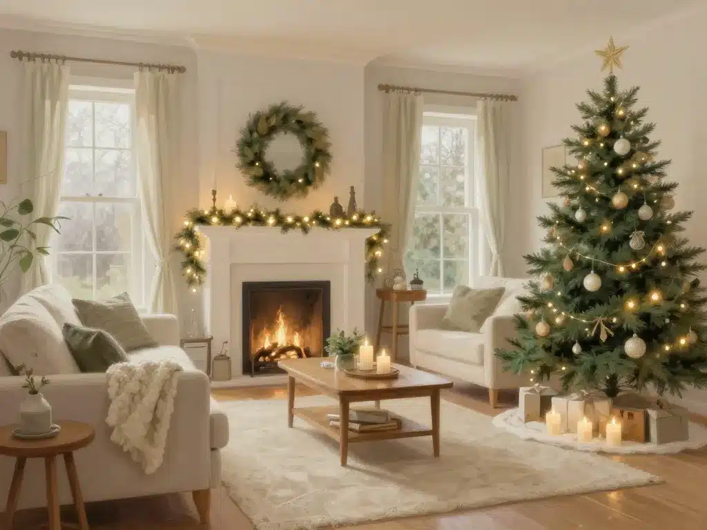 décoration de noel couleurs harmonieuses et lumières