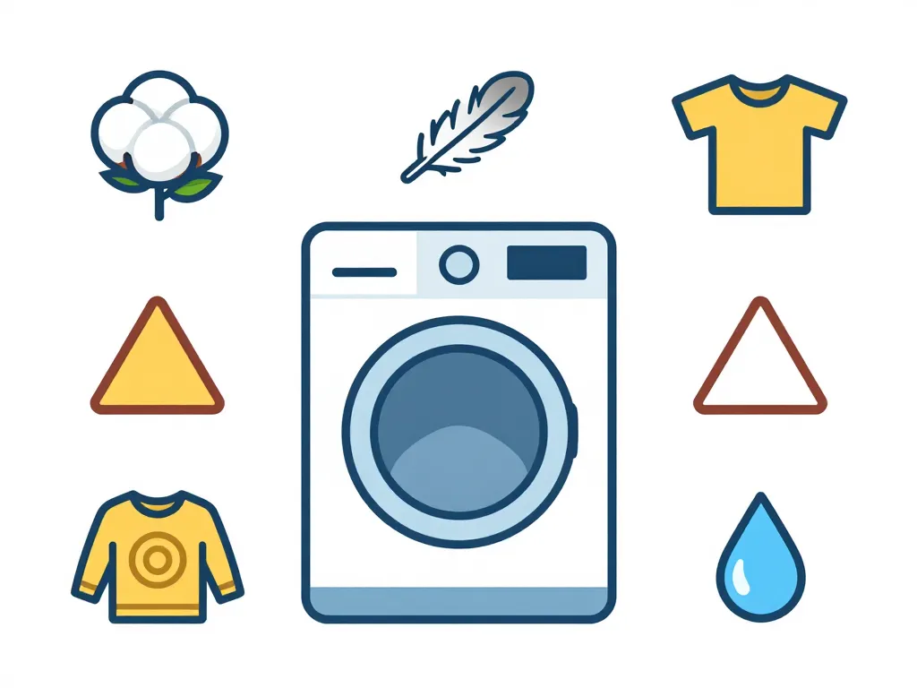 logo machine à laver icônes essentielles autour de la machine