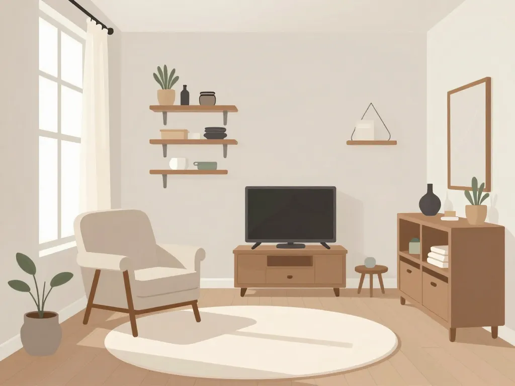 maison aimable illustration espace intérieur confortable