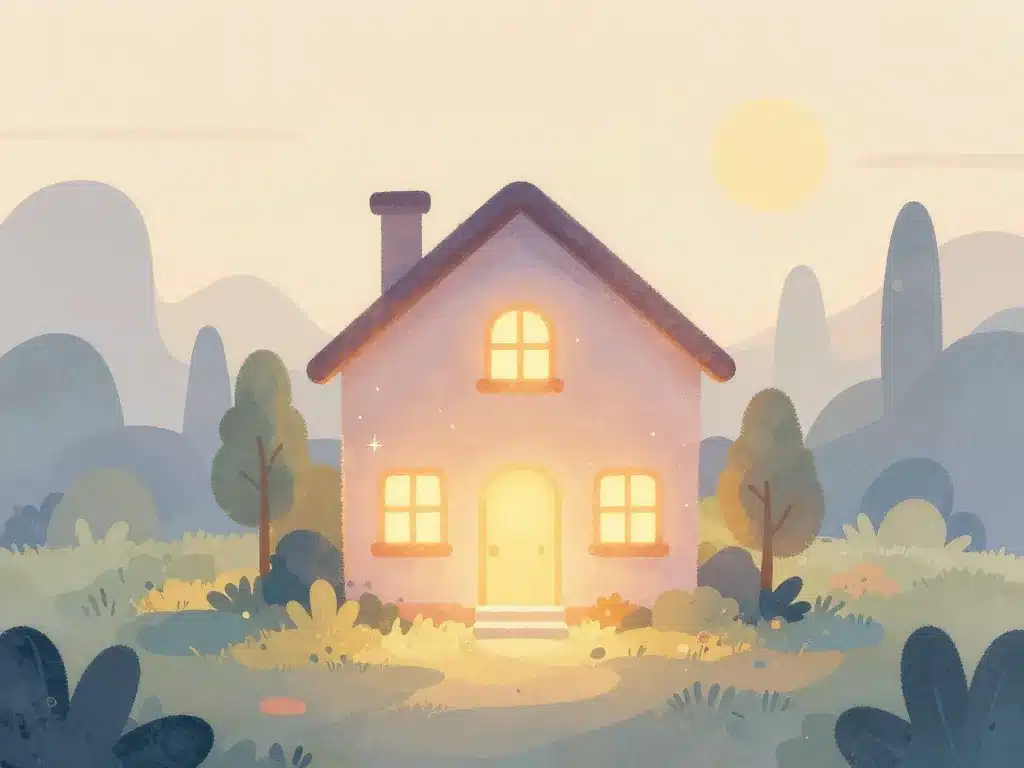 maison aimable illustration ambiance réconfortante