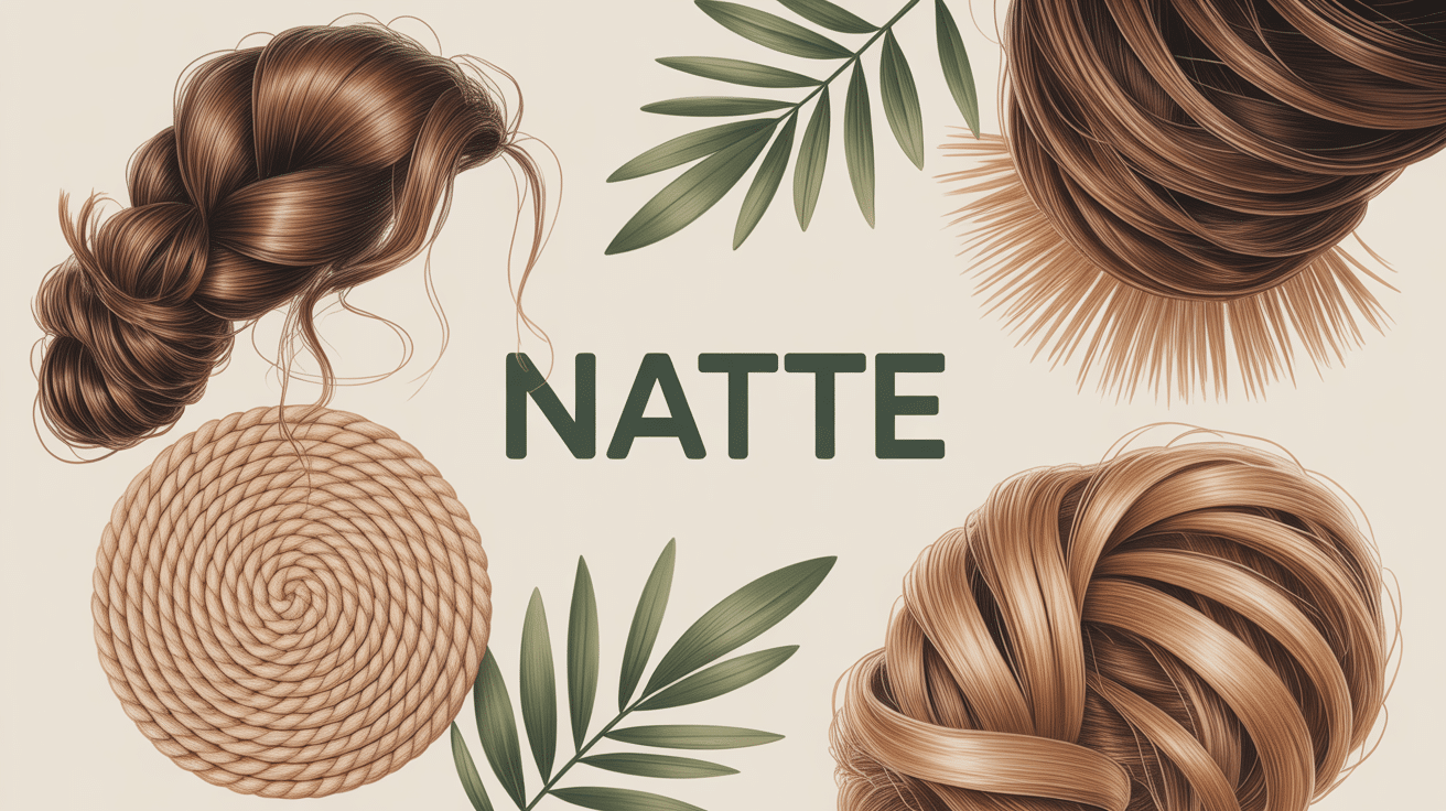 illustration natte cheveux tressés tapis naturel