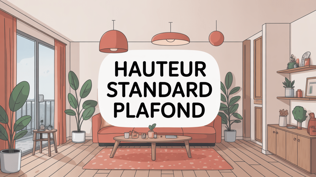illustration plafond hauteur standard appartement français