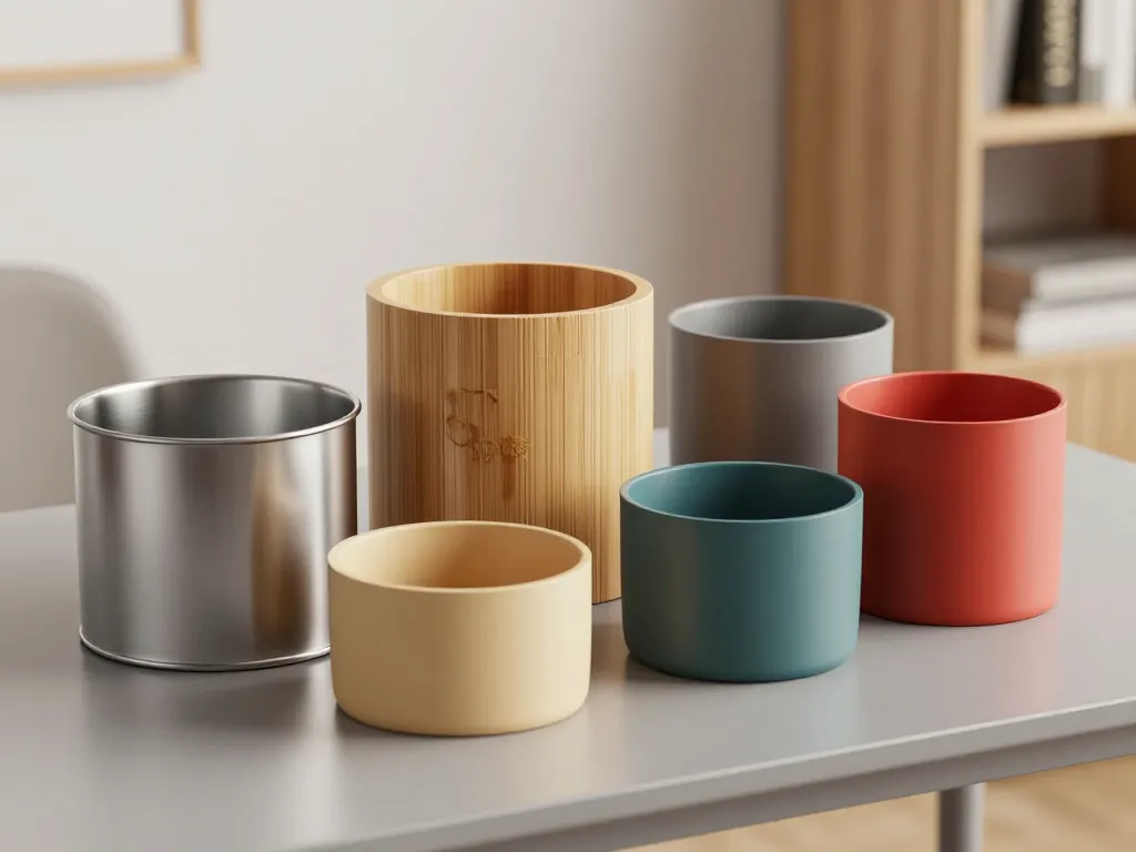 comparatif produits poubelle de table tailles matériaux