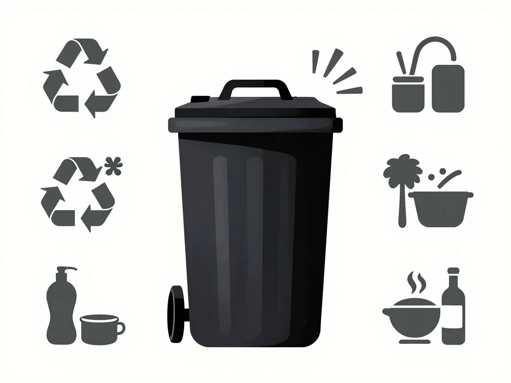 poubelle noire contenus autorisés tri
