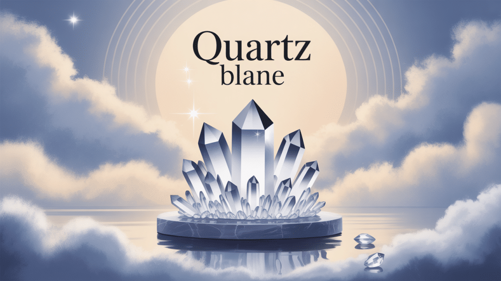 quartz blanc ambiance zen peinture numérique