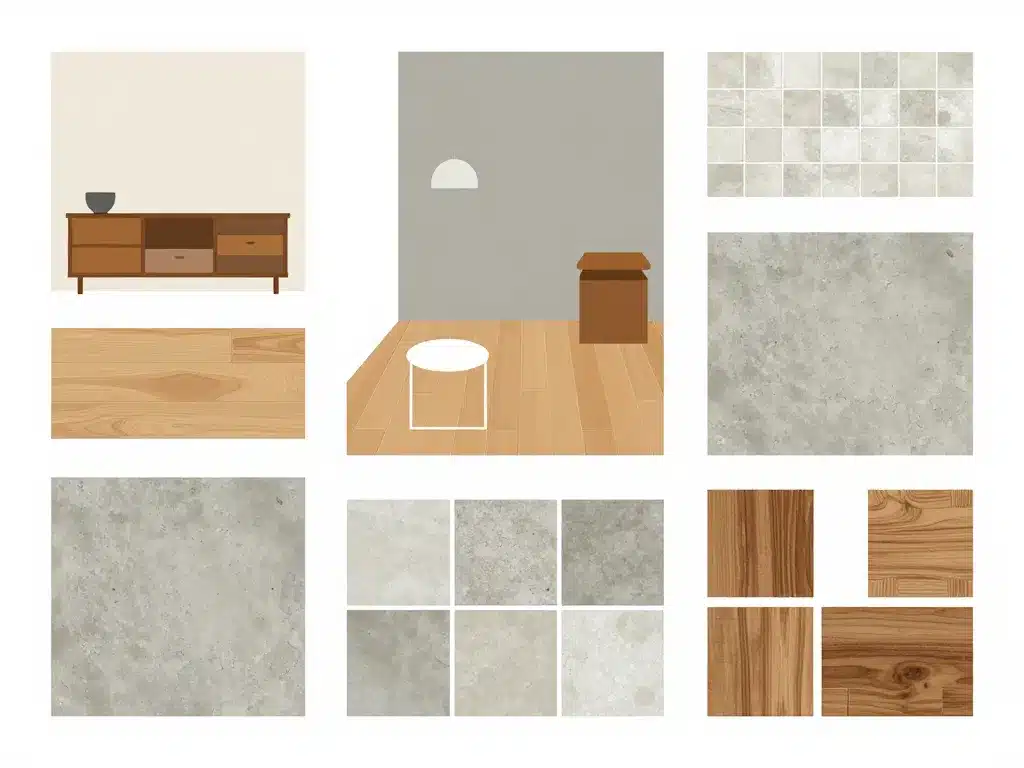 Style moderne ancien carreaux de ciment