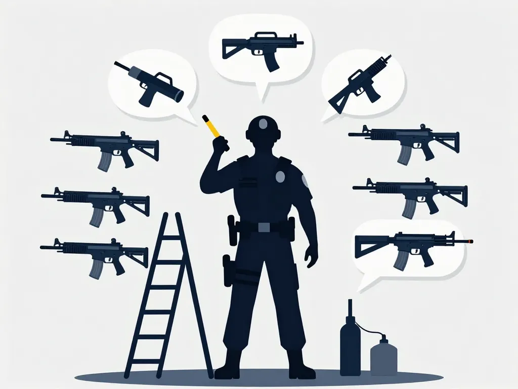 schéma taser police position arsenal