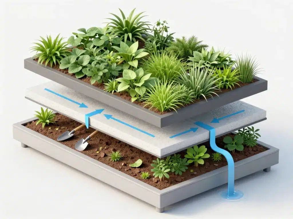 toit en terrasse concept végétalisation entretien