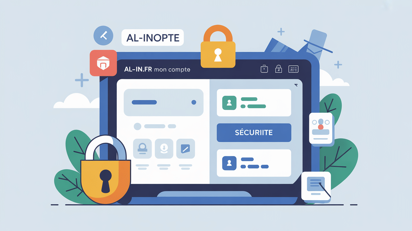 Illustration interface sécurisée al-in.fr mon compte