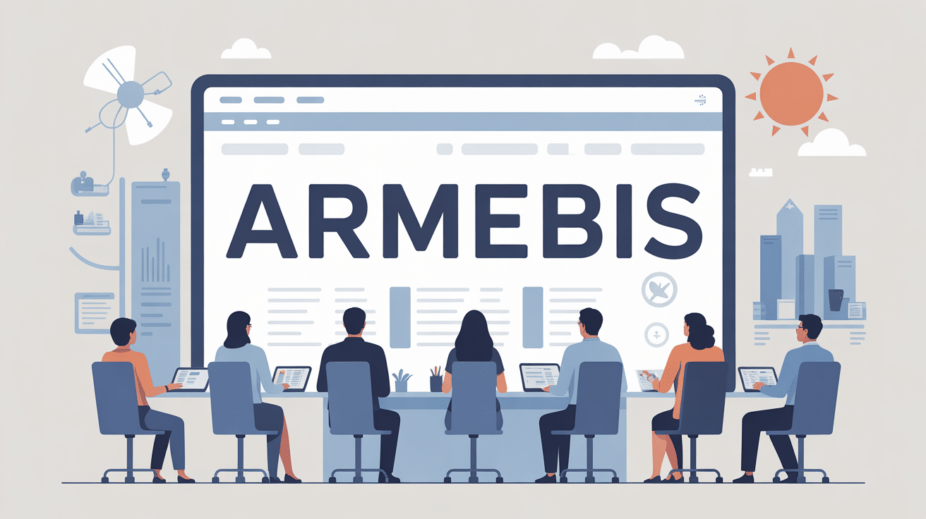 illustration armebis tableau de bord administratif en ligne