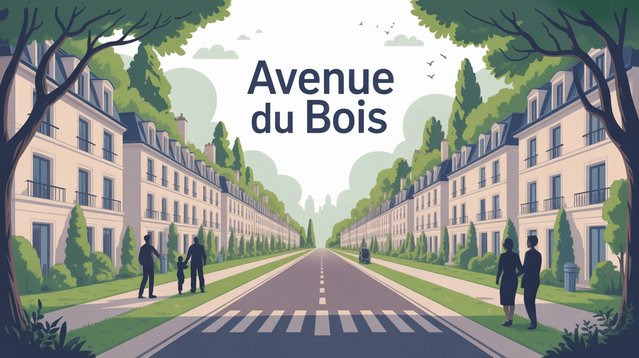 avenue du bois symbole cadre résidentiel verdoyant France