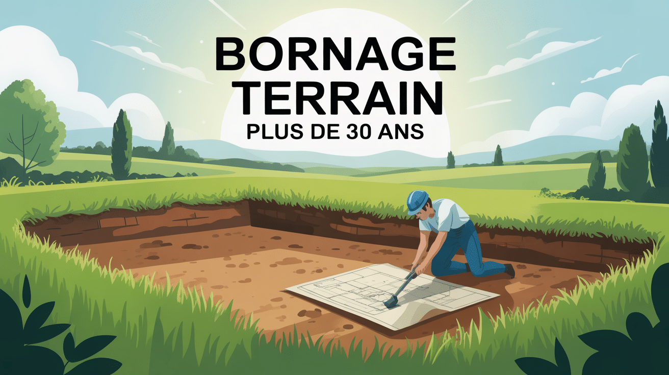 Bornage terrain de plus de 30 ans limites géomètre plans anciens